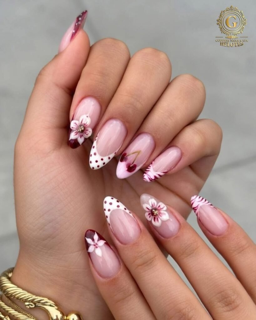 Elegant builder gel nail finish